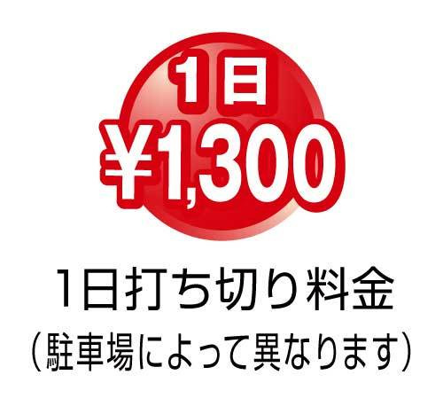 1日打ち切り1,300円
