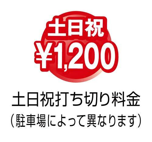 土日祝打ち切り1200円